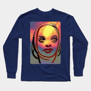 Beautiful Woman Model Portrait Long Sleeve T-Shirt